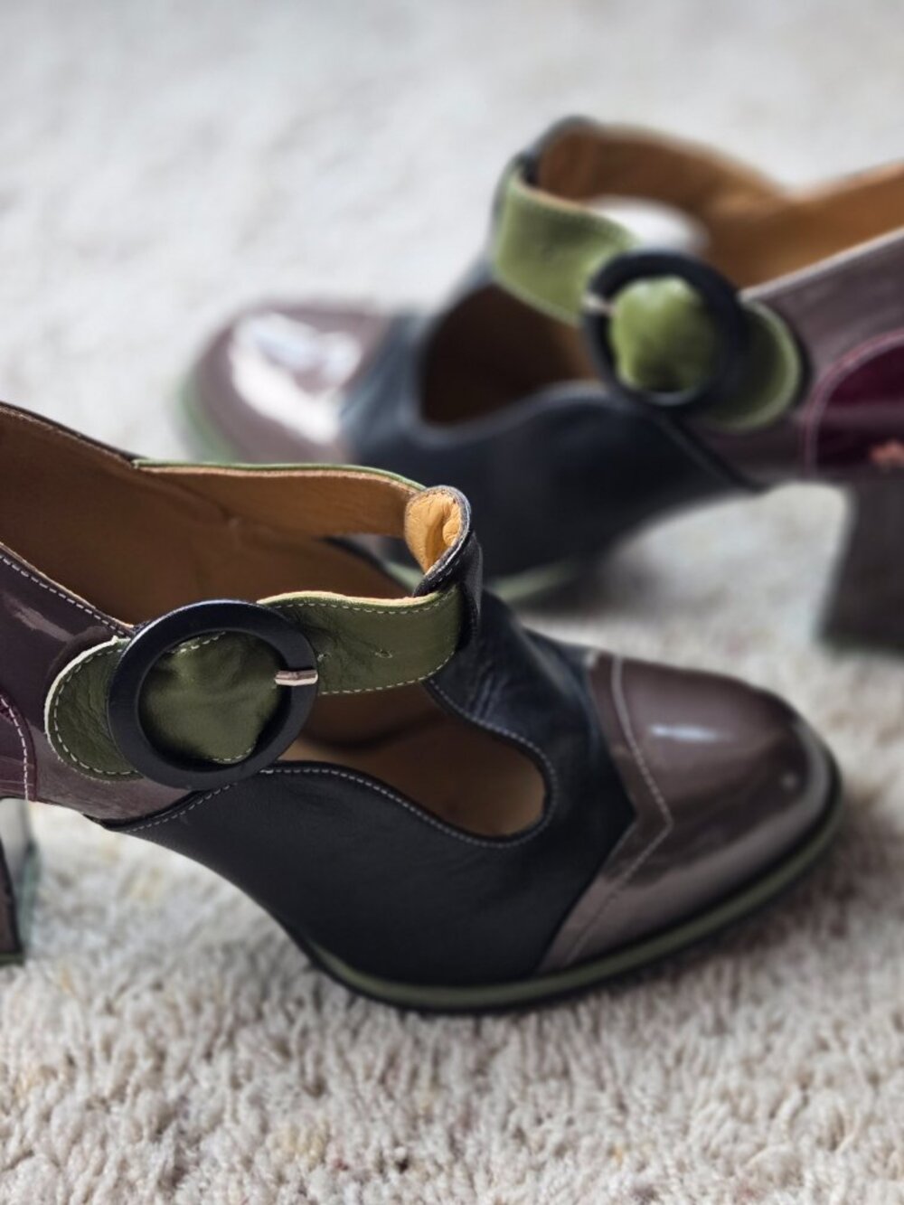 John Fluevog Attic Ilona T-Strap Heels Women's US Size 8.5 - Picture 16 of 16